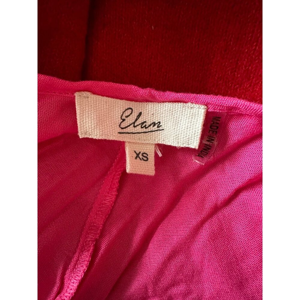 Elan hot pink dress coverup with handkerchief bottom XS - Picture 2 of 4